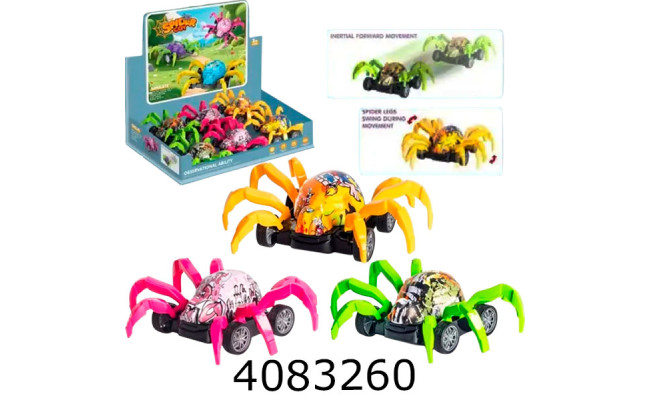 Павук в дисплей боксі на колесахобертається 3 кольори  (144) 5051B