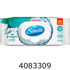 Серветка волога 120шт Smile з екстрактом евкаліпта з клапаном (9)