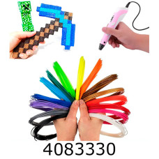 Пластик для ручки 3D PLA 10м 20 кольорів ціна за 20шт (40) 778-1