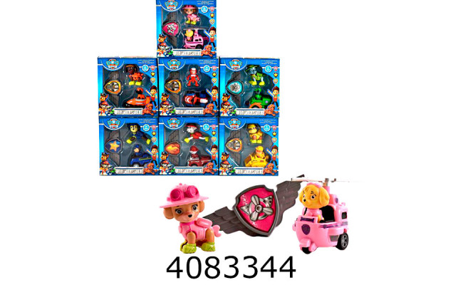 Герої Paw Patrol 2шт з машинкою в коробці PB337