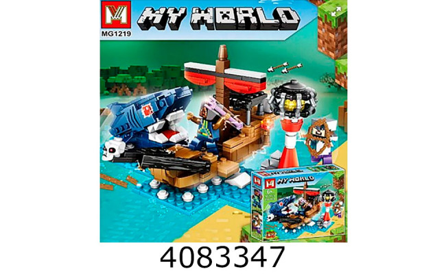 Конструктор Minecraft 4 в 1 4 види 450 дет.(8) 1219