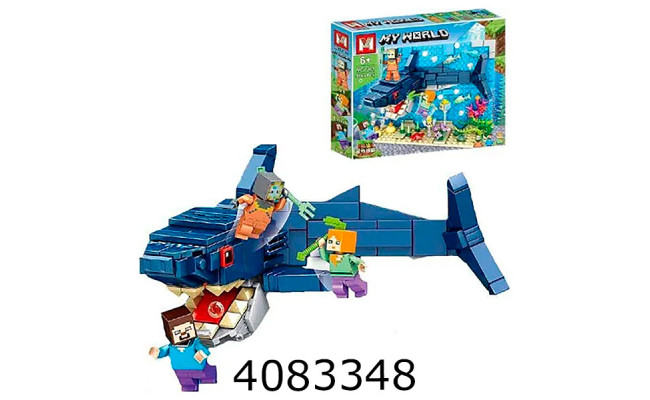 Конструктор Minecraft 4 в 1 4 види 396 дет.(8) 1305