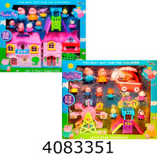 Герої Peppa Pig 9шт аксесуари в коробці 1836В