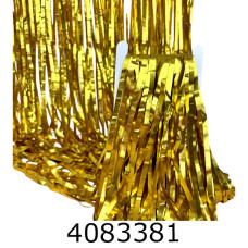 Шторка фольгована для фотозони сатин золото 22-358