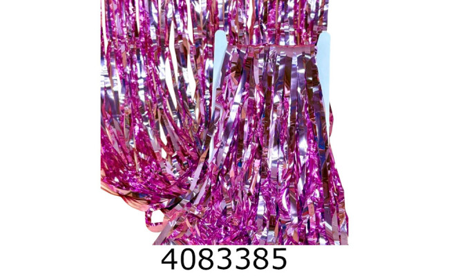 Шторка фольгована для фотозони глянець рожево-фіолет 2350