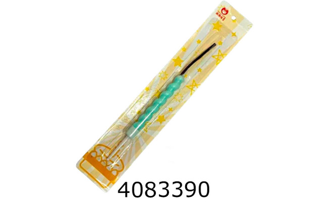 Свічка-факел довга зелена (12) 25-208