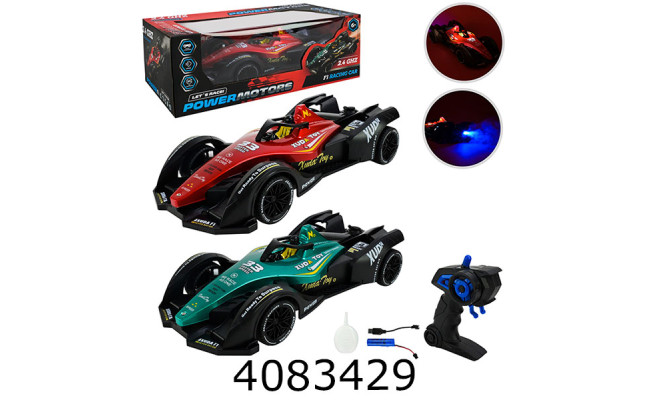 Машина радіо акум. в коробці POWERMOTORS 2 кольори світлозвукпар 37*17*13см (9) PM3423