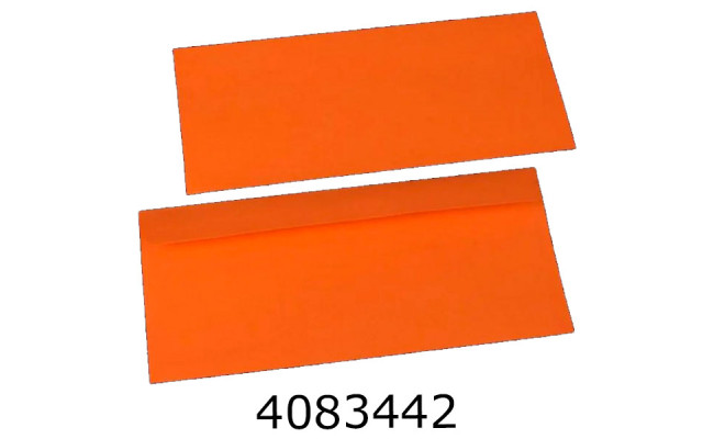 Конверт для грошей подар. помаранч. 241*105 см ціна за 20 шт 5-86368