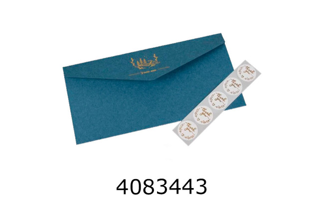 Конверт для грошей подар. синій. 22*11 см ціна за 5 шт 5-86399