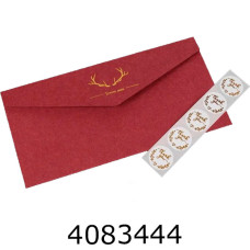 Конверт для грошей подар. бордо. 241*105 см ціна за 5 шт 5-86405