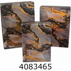 Коробка карт. для подарунків 3в1мармур чорна 19.5*19.5*9.517.5*17.5*815.5*15.5*6.5см 73-1704/311-87