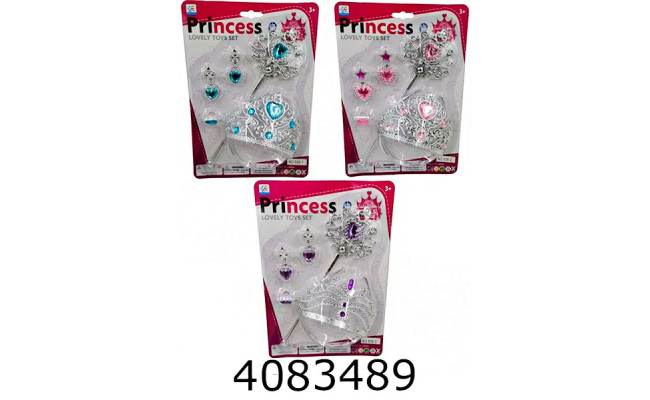 Біжутерія на листі з чарівною паличкою 26*5*18смс (96/192) 606-1/2/3