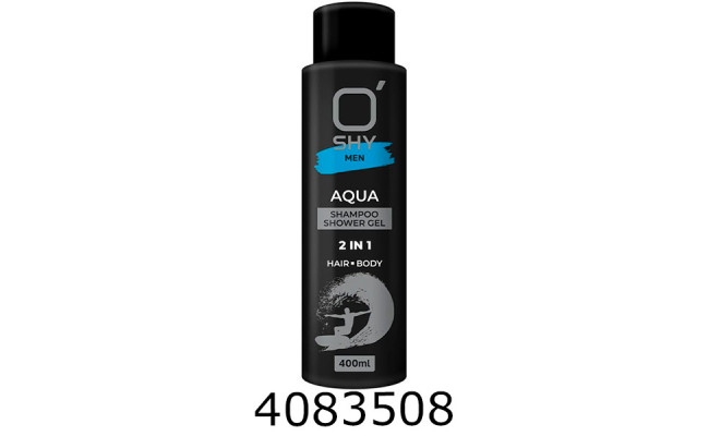 Гель для душа/шампунь O'shy  Men Aqua 400мл 231739
