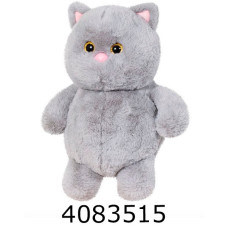 Кіт пузатик 35см сірий м'яка іграшка 849