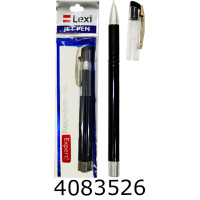 Ручка кульк. LEXI Jet Pen/Silver чорна (10/50/500/1200) 05425-LX****