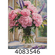 Алмазна мозаїка 40*50 квіти 