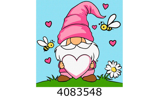 Картина по номерам 25*25см 