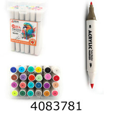 Скетч-маркери 24 кол. акрил. 