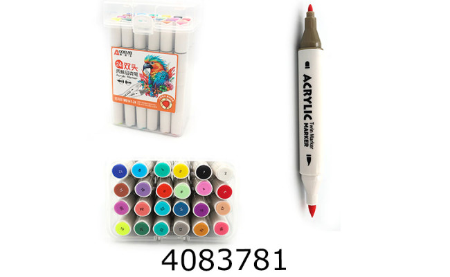 Скетч-маркери 24 кол. акрил. 