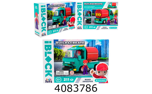 Конструктор IBlock Прибиральник доріг 211дет в коробці (18/36) KH17/005/3