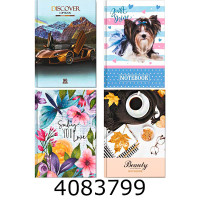 Блокнот А6 96 арк. обкл. тв.картон. кл. ламін. (20) 22B-007
