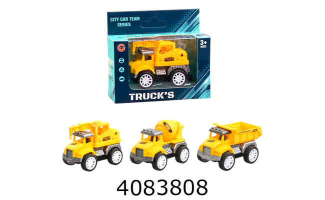 Машина інерц. в коробці Будтехніка 4 вида 11*7*4см (360/720) 99844