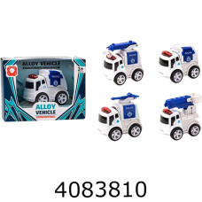 Машина метал. в коробці Поліція 12*7*9см (144/288см) 189-5