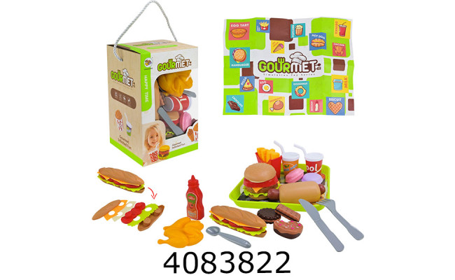 Продукти Фаст фуд розбірні продукти 15*15*25см (24/48) 3602-3