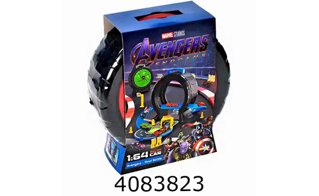 Трек Колесо з хєдером + машинки 6шт. в коробці 14*19*6см (36/72) 378-B