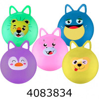 Мяч для фітнесу з вушками 55см 5 кольорів (30) BT-PB-0220