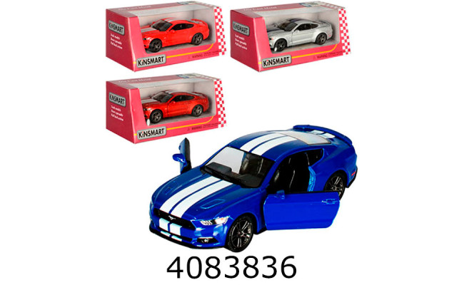 Машинка метал. Ford Mustang GT (2015) Kinsmart (24/96) 5386FW