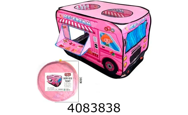 Палатка дитяча Кафе на колесах в сумці 2види 38*38 (30) 1222/1222-1