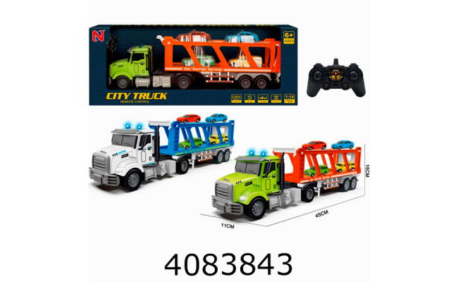 Машина радiо акум. в коробці Автовіз + 4 машинки  11*45*15см 99-60B