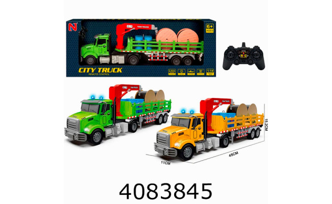 Машина радiо акум. в коробці Вантажівка 2 кольори 11*45*15см 99-61A