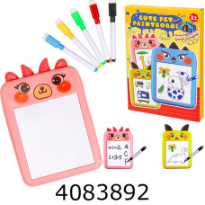 Досточка для малювання 3 види 5 маркерів 21*31*3см (48) 33027