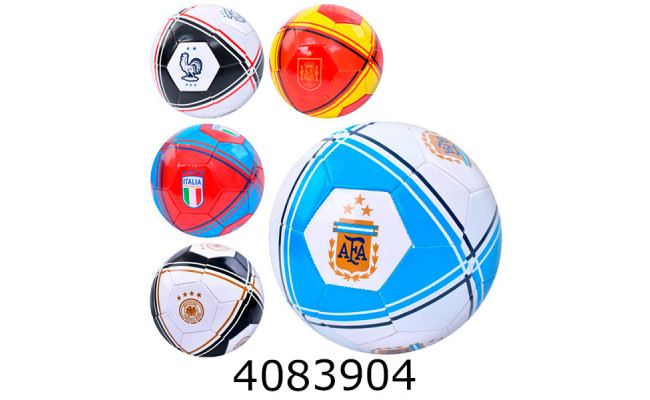 Мяч футб. прес-кожа №5 PVC 300г-320гр (30) EV-3386