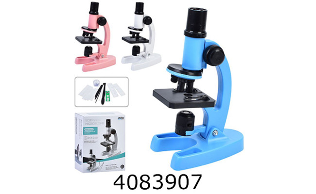Мікроскоп дитячий + аксесуари світ. в коробці 19*24*9см (36) W5801A