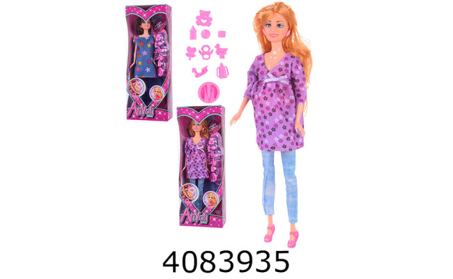 Лялька Барбі в коробці вагітна + аксесуари 2 види 6*2*32см (60/120) 130-1