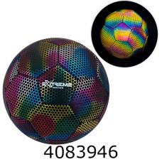 Мяч футб. прес-кожа №5 380гр 3 світловідбивний (60) FB25686