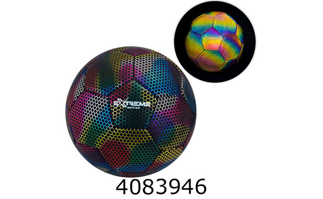 Мяч футб. прес-кожа №5 380гр 3 світловідбивний (60) FB25686