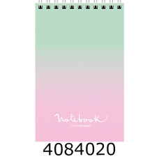 Блокнот на спір. зверху А6 48 арк. картон. обкл. кл. 