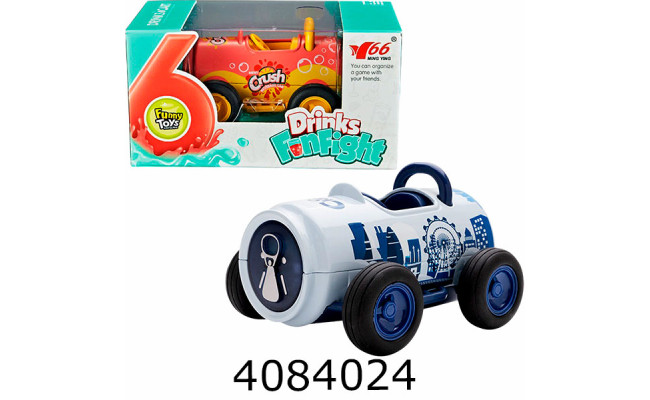 Машина-банка інерц. в коробці 2 види світлозвук 9*8*6см MY66-K1211