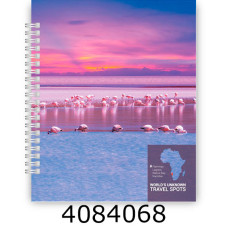 Блокнот на спір. збоку B5 кл. 60 арк. картон обкл. Optima 