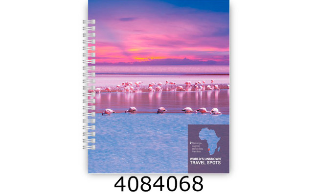 Блокнот на спір. збоку B5 кл. 60 арк. картон обкл. Optima 