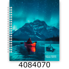 Блокнот на спір. збоку B5 кл. 60 арк. картон обкл. Optima 