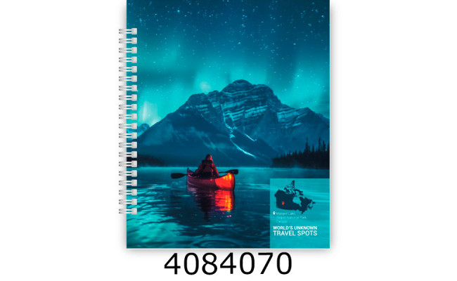 Блокнот на спір. збоку B5 кл. 60 арк. картон обкл. Optima 