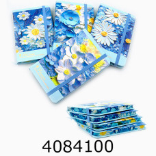 Блокнот лін. на резинці 