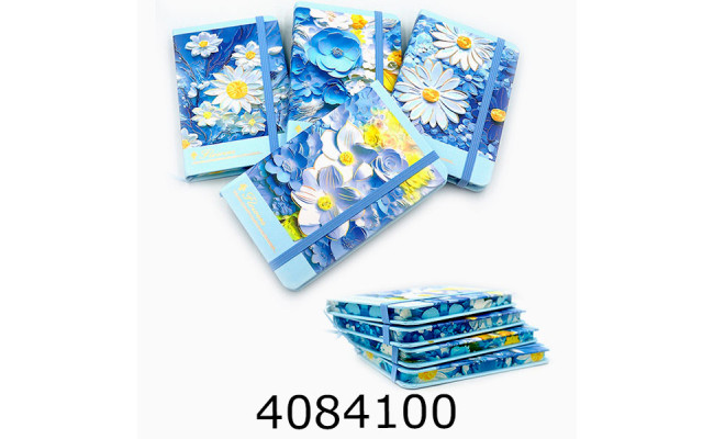 Блокнот лін. на резинці 