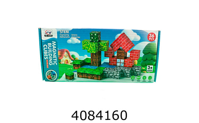 Конструктор магнітний Magnetic 36дет в коробці (18) 2509