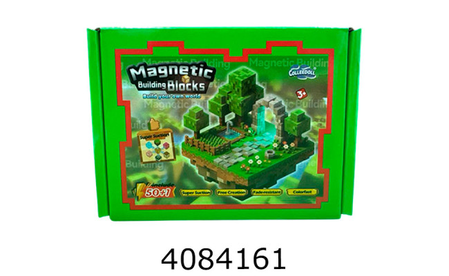 Конструктор магнітний Minecraft 50дет в коробці (24) 5801